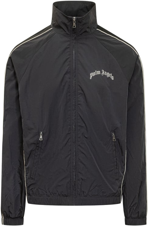 Palm Angels Giacca con Zip Collo Alto e Logo
