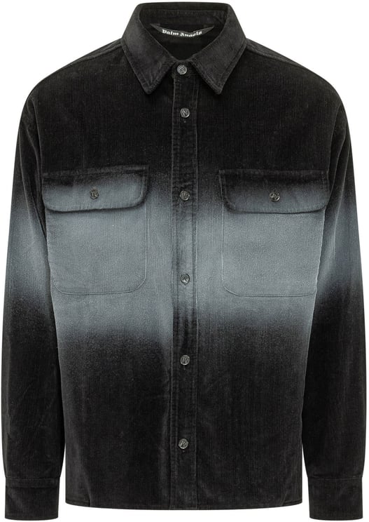 Palm Angels Camicia in Denim con Tasche