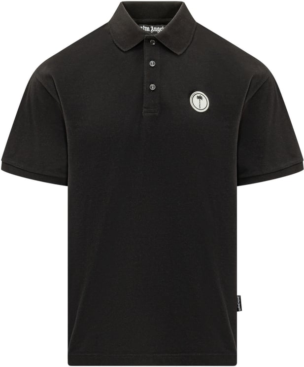Palm Angels Polo con Patch Logo Palma