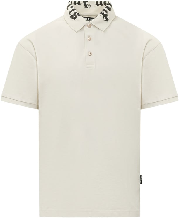 Palm Angels Polo con Logo su Collo