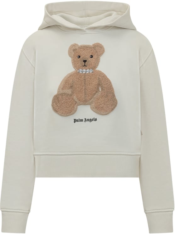 Palm Angels Felpa Bear Fitted Hoodie