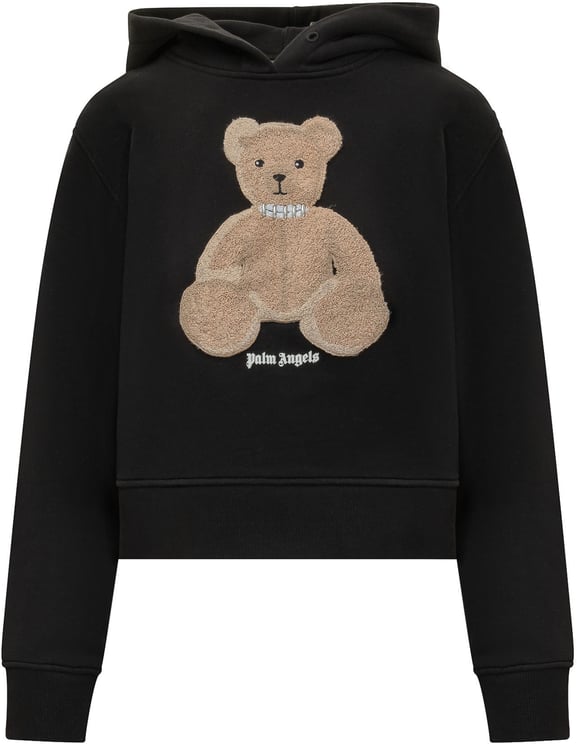 Palm Angels Felpa Bear Fitted Hoodie