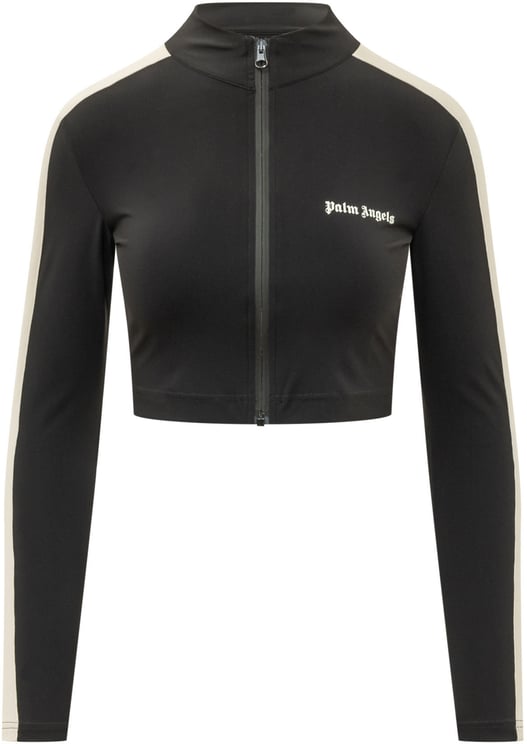 Palm Angels Giacca Sportiva Corta con Zip e Collo Alto