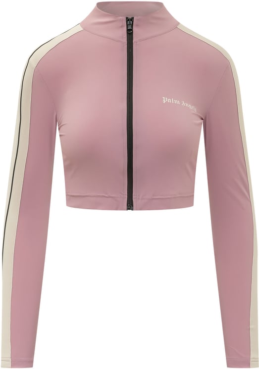 Palm Angels Giacca Sportiva Corta con Zip e Collo Alto