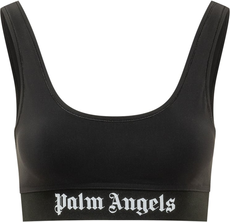 Palm Angels Top Sportivo con Fascia Logo