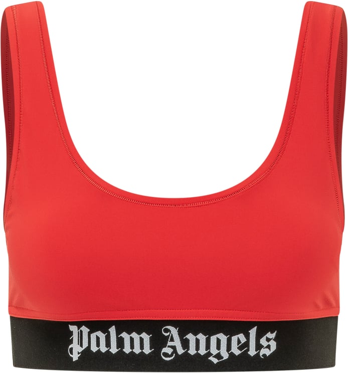 Palm Angels Top Sportivo con Fascia Logo