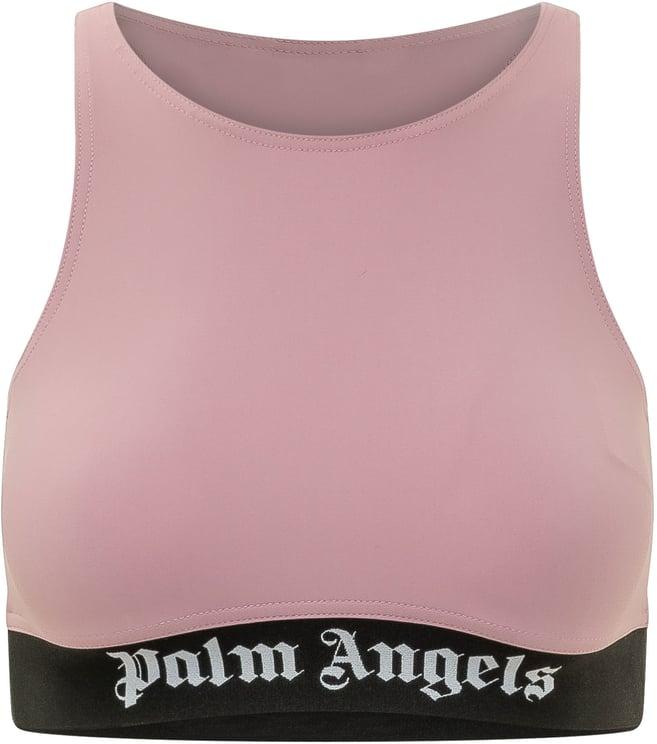Palm Angels Top Sportivo con Fascia Logo
