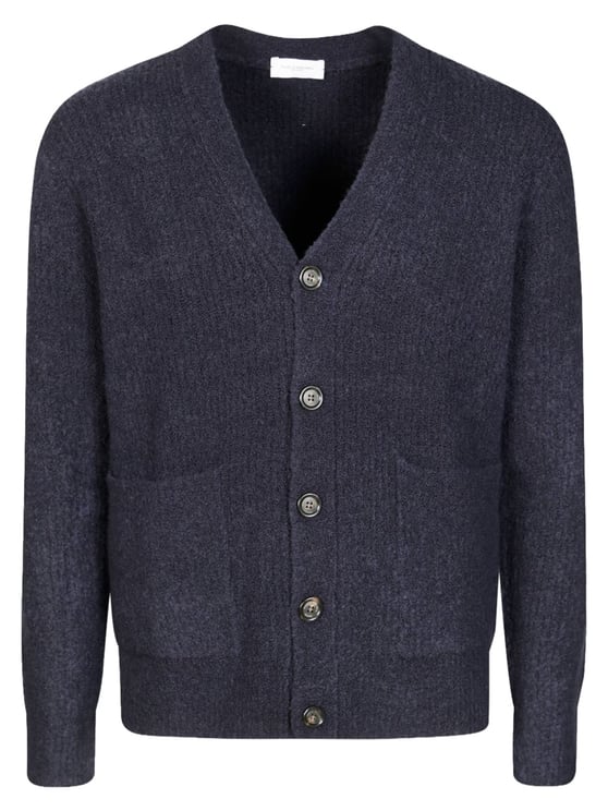 Paolo Pecora Multicolor V-Neck Wool-Blend Cardigan