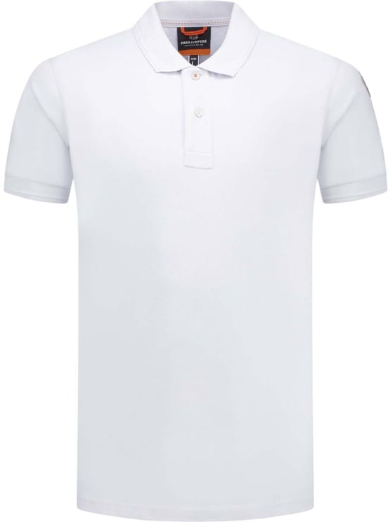 Parajumpers Polo Gangapuma uni logo épaule Blanc Parajumpers Homme PMPOEY26 0501