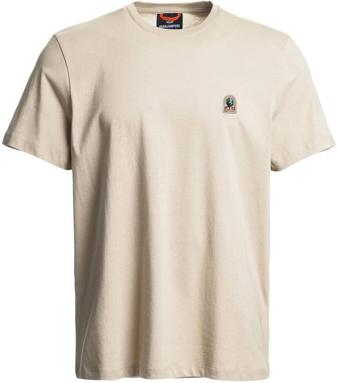 Parajumpers Parajumpers Patch Tee T-shirts Beige Pmtser01