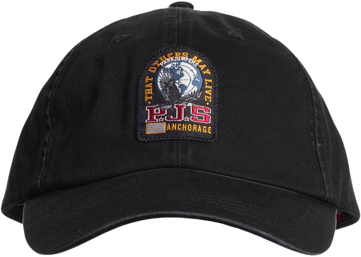 Parajumpers Parajumpers Patch Cap Petten Zwart Pabcha02