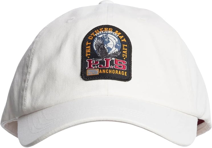 Parajumpers Parajumpers Patch Cap Petten Wit Pabcha02