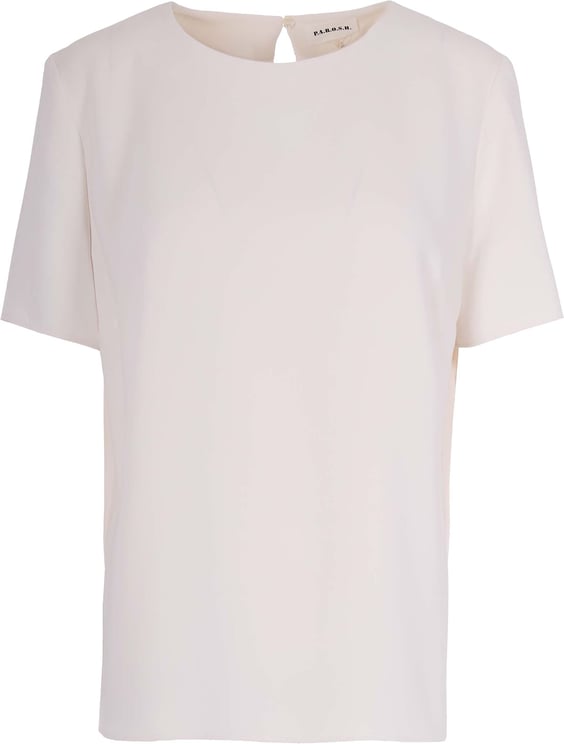 P.A.R.O.S.H. Basic White Cady Blouse
