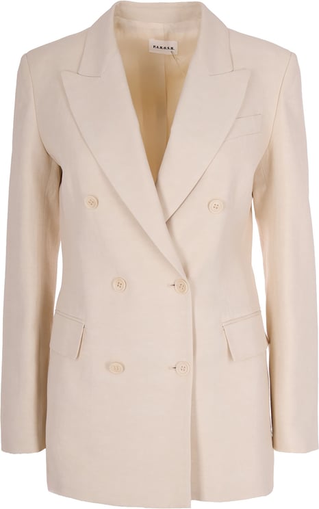 P.A.R.O.S.H. Sand Double-Breasted Blazer
