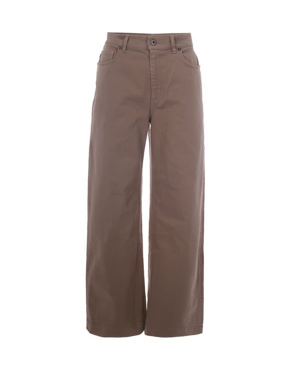 P.A.R.O.S.H. Sand Wide-Leg High-Waisted Jeans