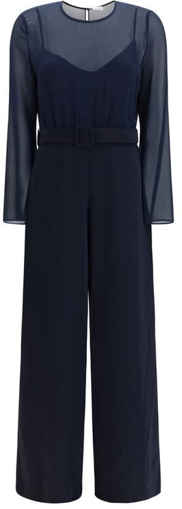 P.A.R.O.S.H. P.A.R.O.S.H. Blue Polyester Jumpsuit