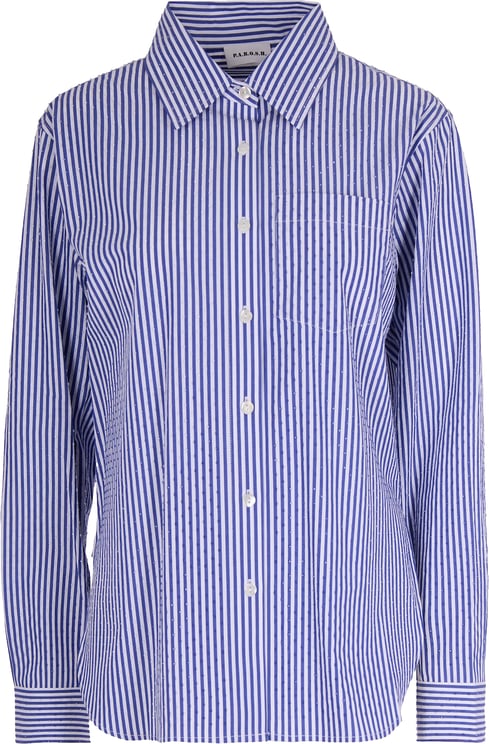 P.A.R.O.S.H. Rhinestone Stripe Shirt
