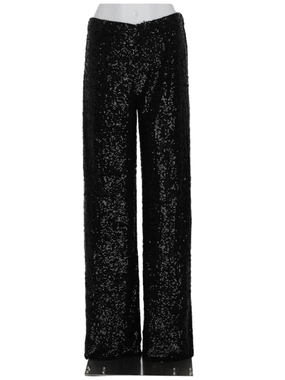 P.A.R.O.S.H. High-Waist Sequined Trousers with Straight-Leg Silhouette