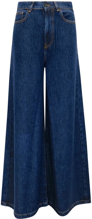 P.A.R.O.S.H. PAROSH D232442 1000 JOY BLUE JEANS DENIM PANTS