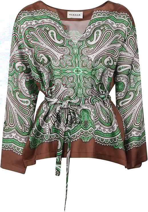 P.A.R.O.S.H. Skindy Blouse Green