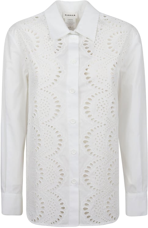P.A.R.O.S.H. Cannes Long Sleeve Shirt White