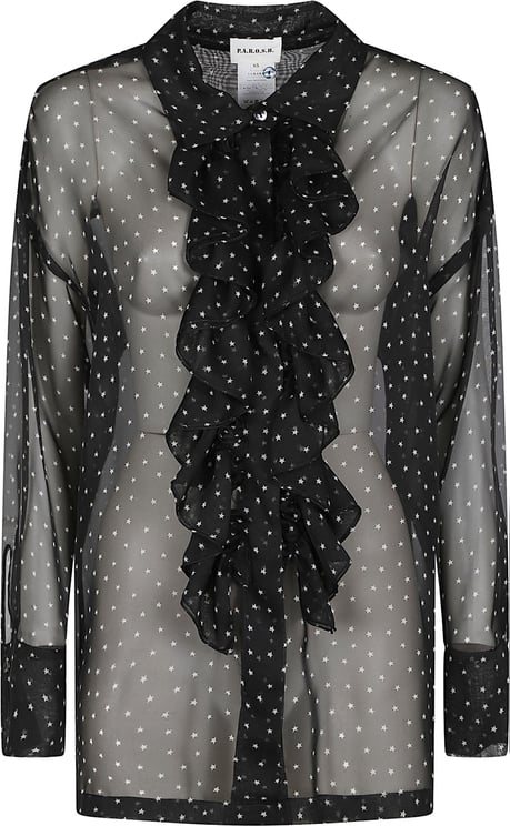 P.A.R.O.S.H. Pioggia Long Sleeve Shirt Black