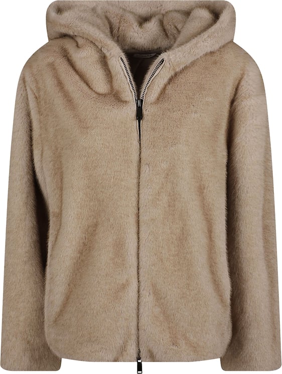 P.A.R.O.S.H. Pulse26 Faux Fur Jacket Nude