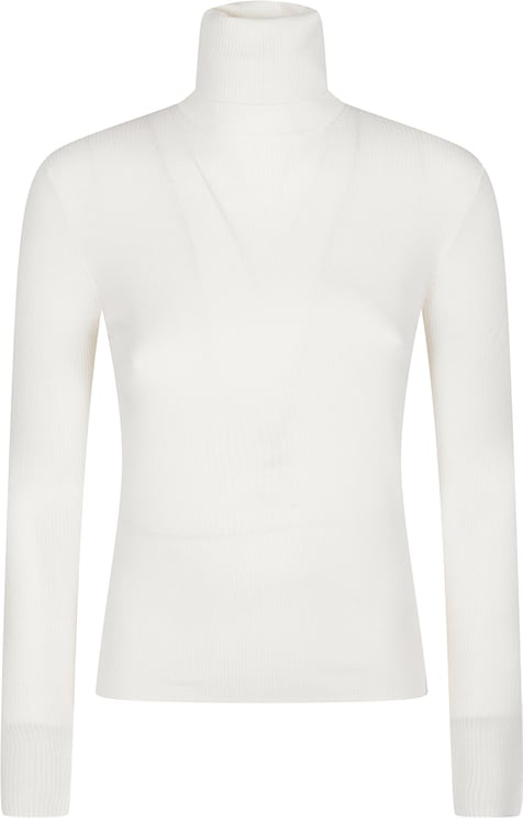 P.A.R.O.S.H. Long Turtle Neck Long Sleeve Sweater Nude