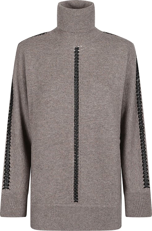 P.A.R.O.S.H. Liller Turtle Neck Long Sleeve Sweater Grey