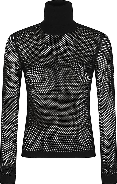 P.A.R.O.S.H. Lanet Turtle Neck Long Sleeve Sweater Black