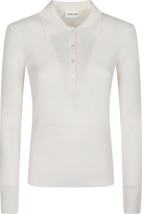 P.A.R.O.S.H. Long Polo Neck Long Sleeve Sweater Nude