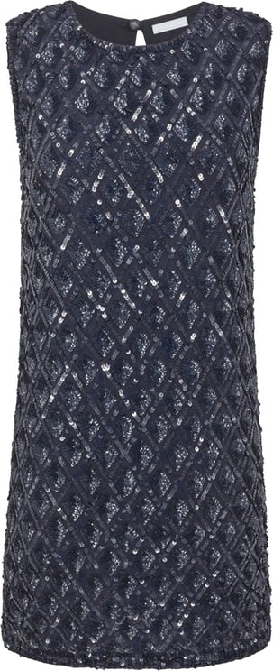 P.A.R.O.S.H. Intricate Embroidery Round Neck Polyamide Mini Dress