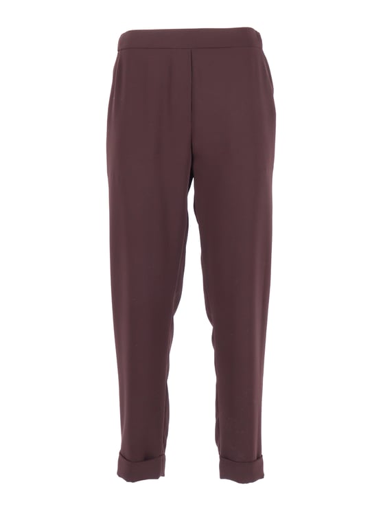 P.A.R.O.S.H. Relaxed Fit Cuffed Cropped Straight-Leg Pants