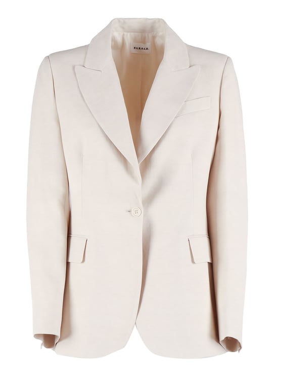 P.A.R.O.S.H. Single Breasted Structured Shoulder Blazer