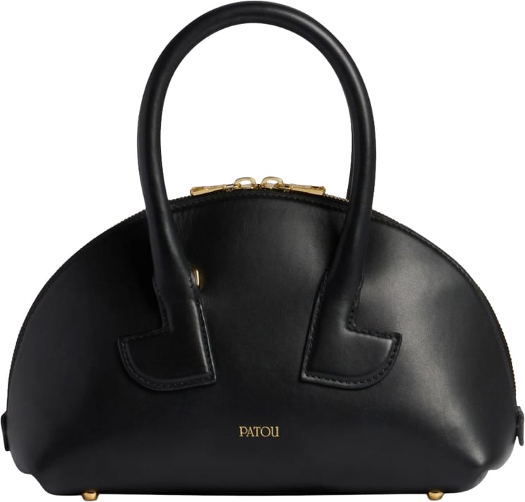 Patou Curved Black Handbag