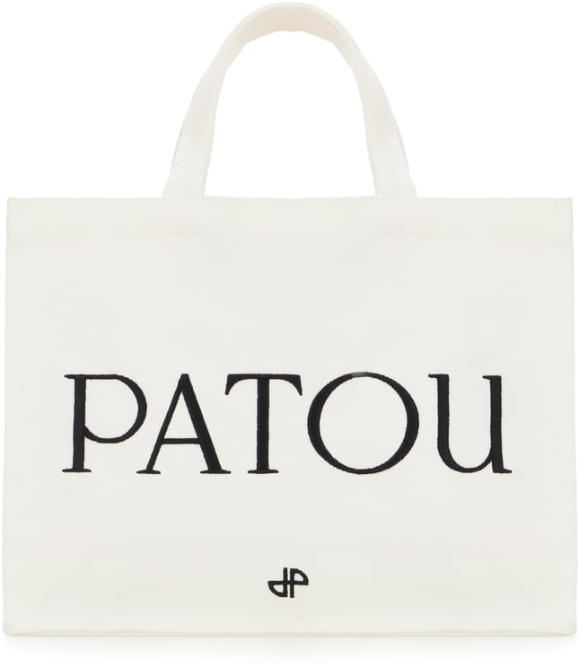 Patou Patou White canvas shopping bag