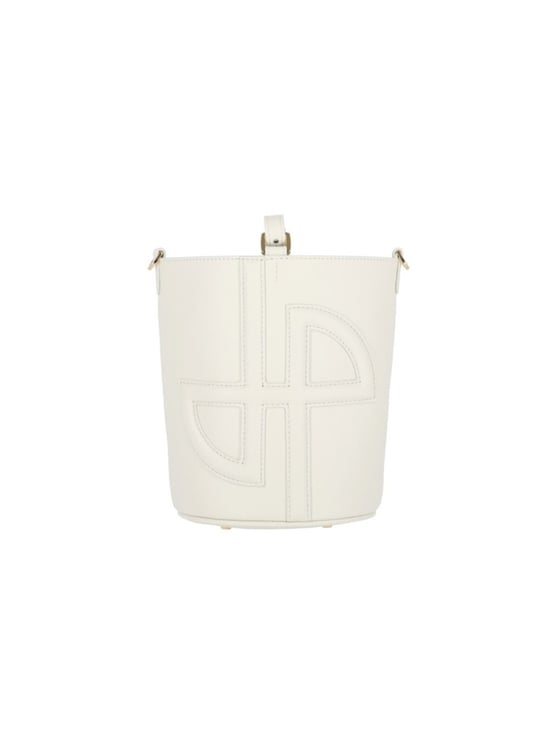 Patou "Jp" Small Bucket Bag – White