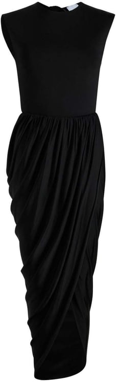 Patou Sleeveless Black Midi Dress