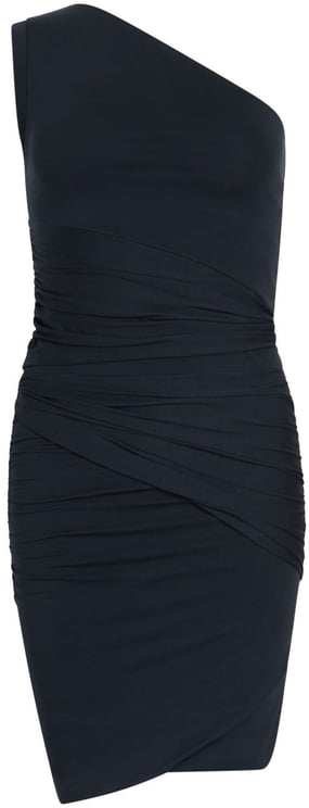 Patou Midnight Blue Asymmetric Mini Dress