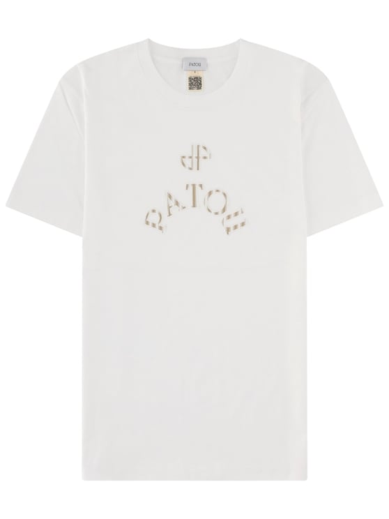 Patou Logo Embroidered Crew Neck Top