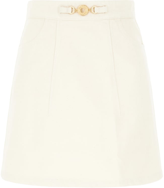 Patou Patou Sand denim mini skirt