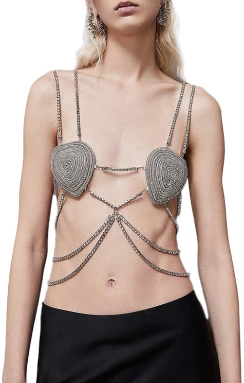 Patrizia Pepe Patrizia Pepe White Copper Bra