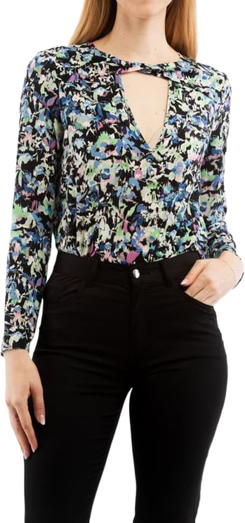 Patrizia Pepe Patrizia Pepe Multicolor Polyester Long Sleeve T-Shirt