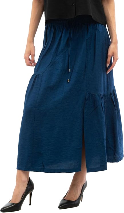 Patrizia Pepe Patrizia Pepe Blue Viscose Long Skirt
