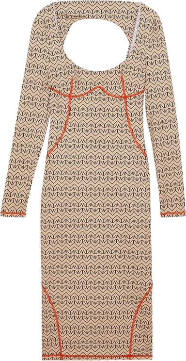 Patrizia Pepe Patrizia Pepe Bicolor Nylon Casual Dress