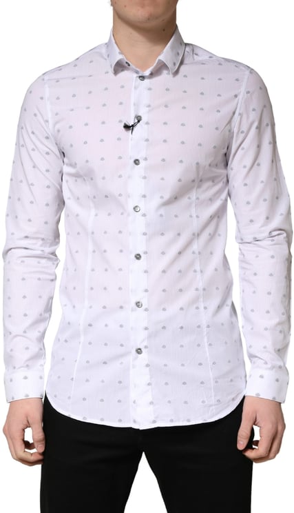 Patrizia Pepe Patrizia Pepe White Cotton Slim Fit Collared Men Dress Shirt
