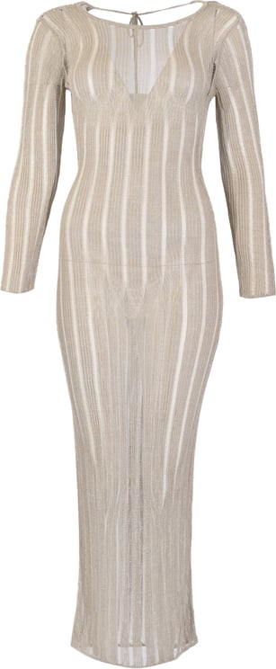 Patrizia Pepe Dresses Pearl Ivory Lurex