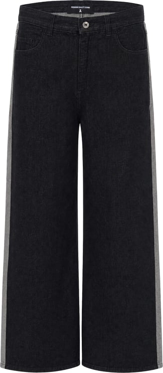 Patrizia Pepe Trousers Black Reverse Grey