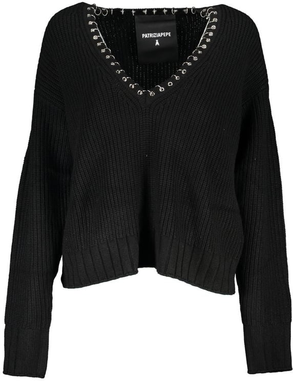 Patrizia Pepe Patrizia Pepe Black Tessuto Women Sweater