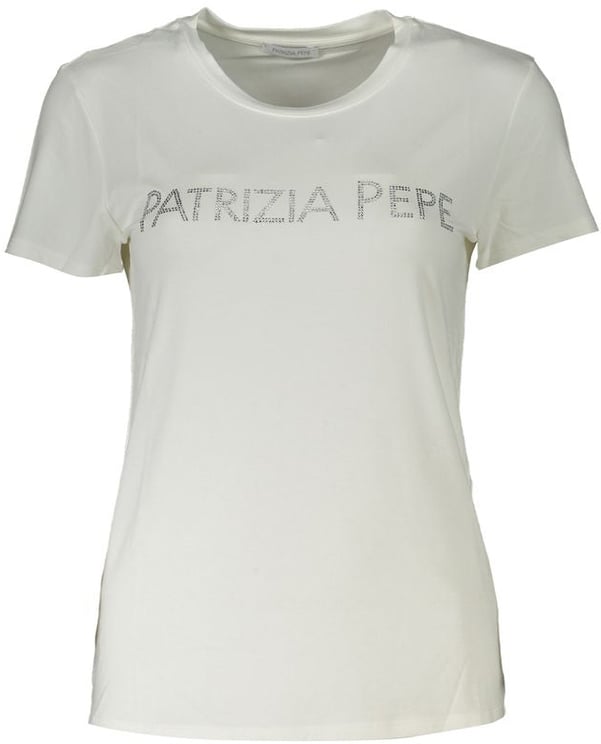 Patrizia Pepe Patrizia Pepe White Organic Cotton Women T-Shirt